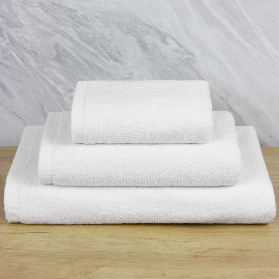 Полотенце махровое «Отель», большое, белое Полотенце махровое «Отель», большое, белое