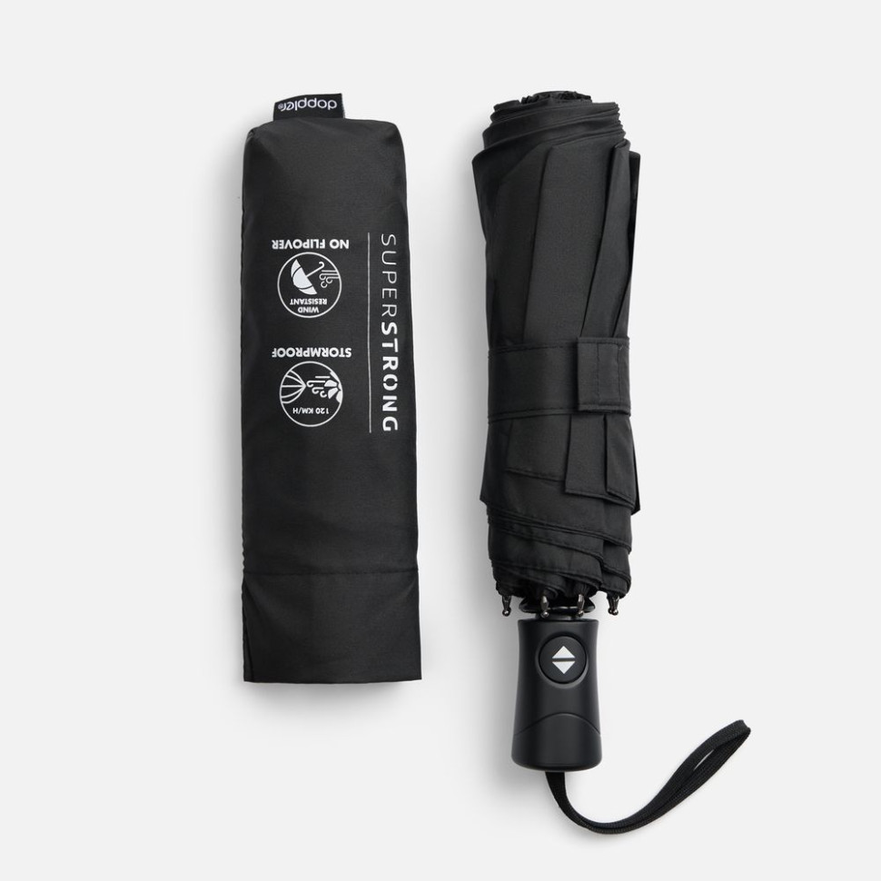 Складной зонт Fiber Magic Superstrong, черный