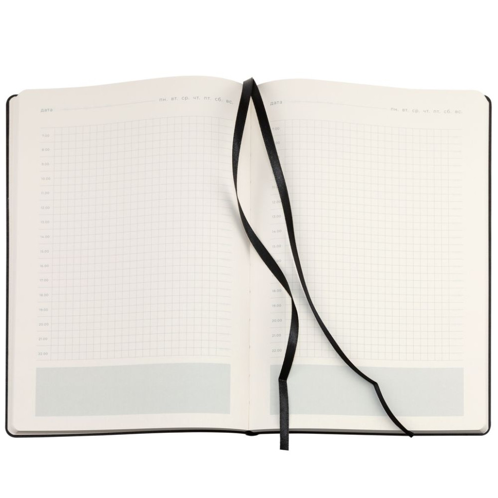 Ежедневник Lable Touch, недатированный, черный Ежедневник Lable Touch, недатированный, черный