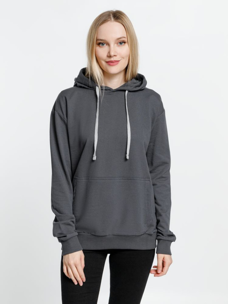 Толстовка с капюшоном Kirenga, темно-серая (графит) Толстовка с капюшоном Kirenga, темно-серая (графит)