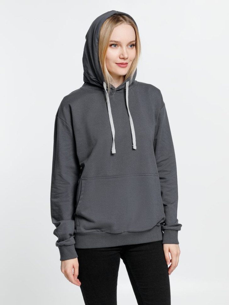 Толстовка с капюшоном Kirenga, темно-серая (графит) Толстовка с капюшоном Kirenga, темно-серая (графит)