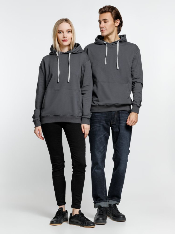 Толстовка с капюшоном Kirenga, темно-серая (графит) Толстовка с капюшоном Kirenga, темно-серая (графит)