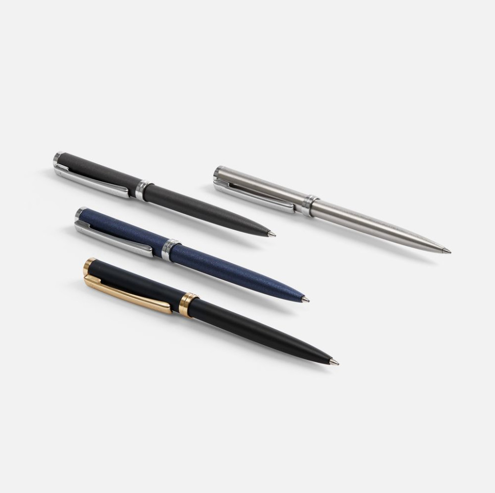 Ручка шариковая Delgado, матовая черная Ручка шариковая Delgado, матовая черная