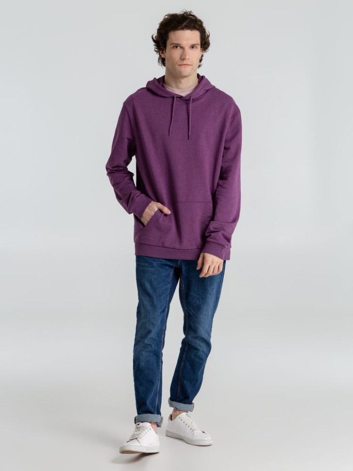 Толстовка с капюшоном унисекс Hoodie, фиолетовый меланж Толстовка с капюшоном унисекс Hoodie, фиолетовый меланж