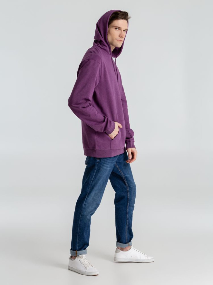 Толстовка с капюшоном унисекс Hoodie, фиолетовый меланж Толстовка с капюшоном унисекс Hoodie, фиолетовый меланж