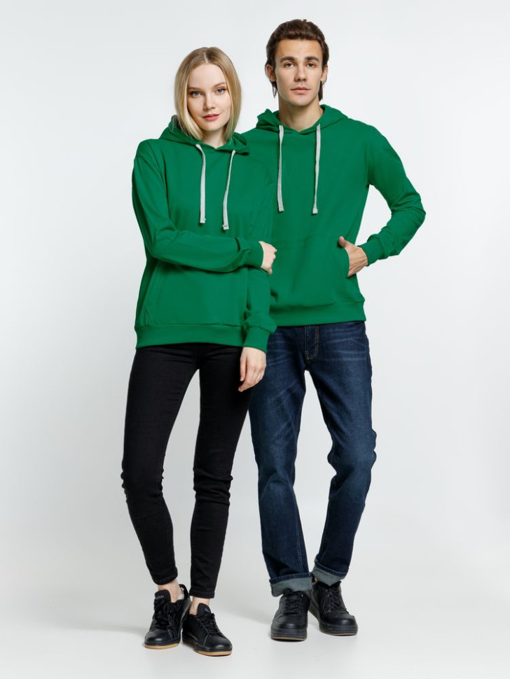 Толстовка с капюшоном Kirenga, зеленая Толстовка с капюшоном Kirenga, зеленая