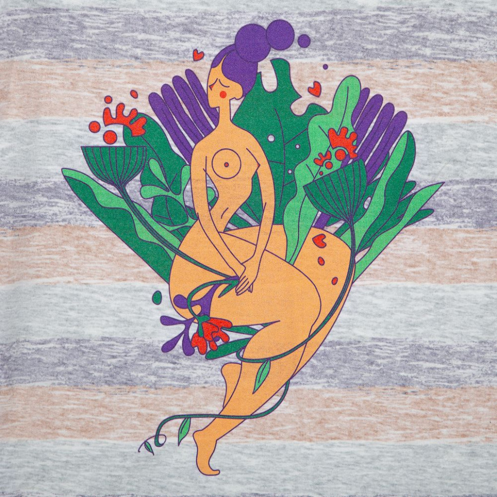 Футболка женская «Амазонка» двусторонняя, оранжевая с фиолетовым Футболка женская «Амазонка» двусторонняя, оранжевая с фиолетовым