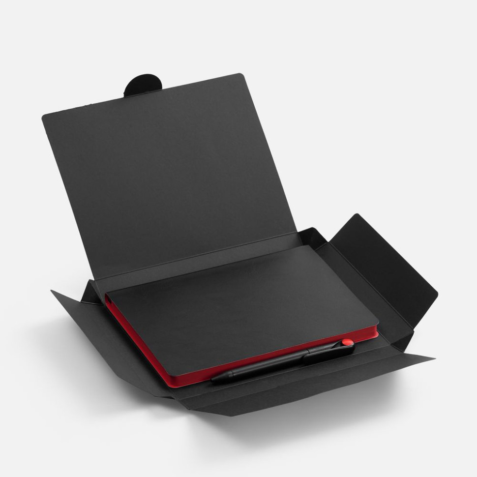 Набор Doppio, черный с красным Набор Doppio, черный с красным