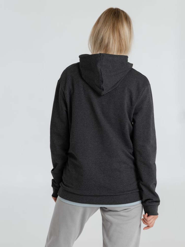 Толстовка с капюшоном унисекс Hoodie, серый меланж (антрацит) Толстовка с капюшоном унисекс Hoodie, серый меланж (антрацит)