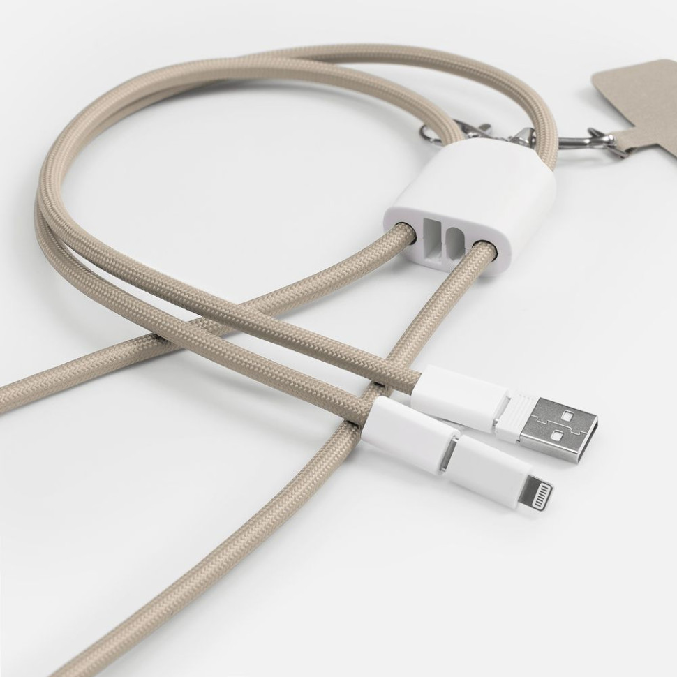 Кабель-ланьярд energyFlex Pro, серый