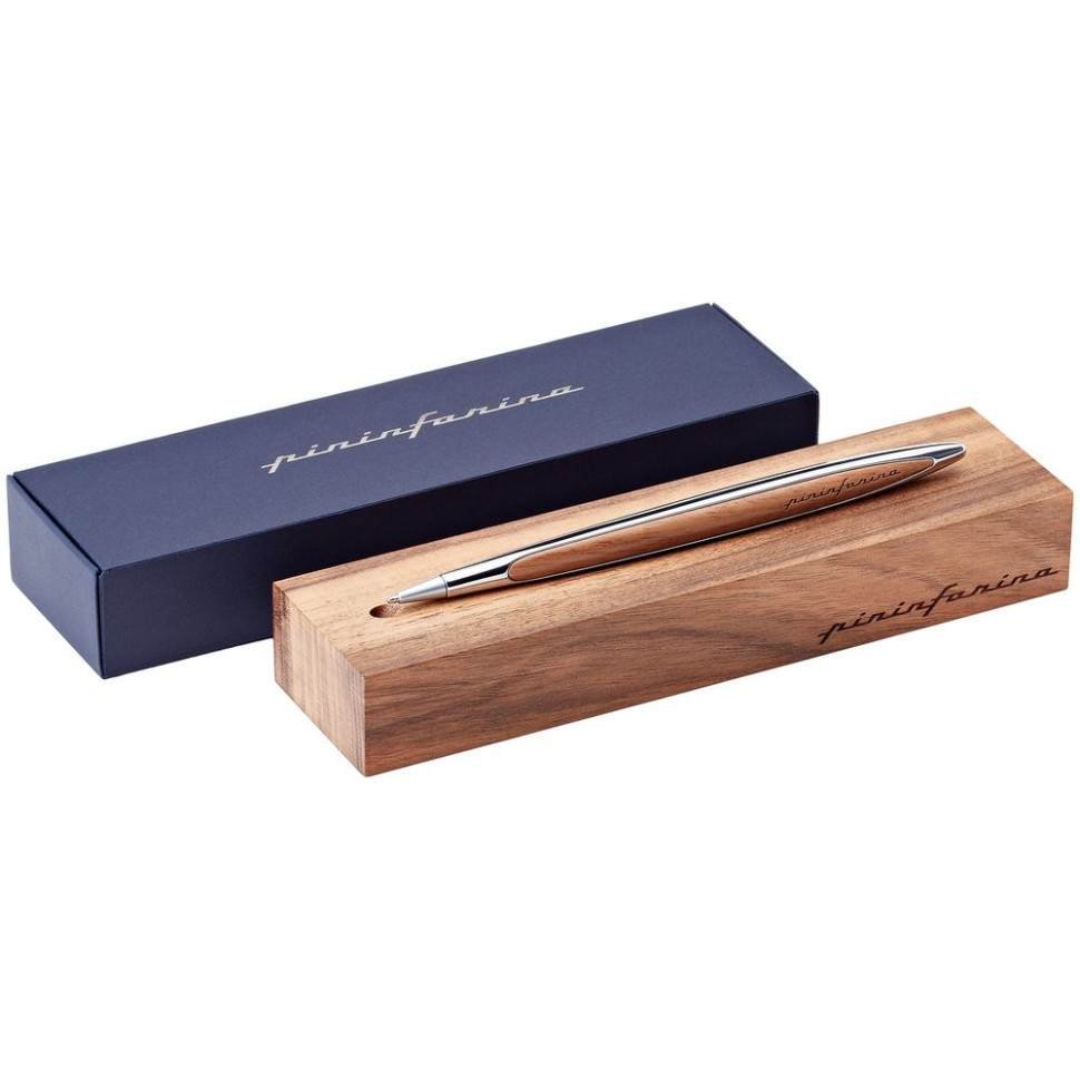 Шариковая ручка Cambiano Shiny Chrome Walnut Шариковая ручка Cambiano Shiny Chrome Walnut