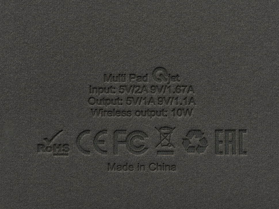 Многофункциональный коврик для мыши Multi Pad с беспроводной зарядкой и LCD экраном, 10 Вт