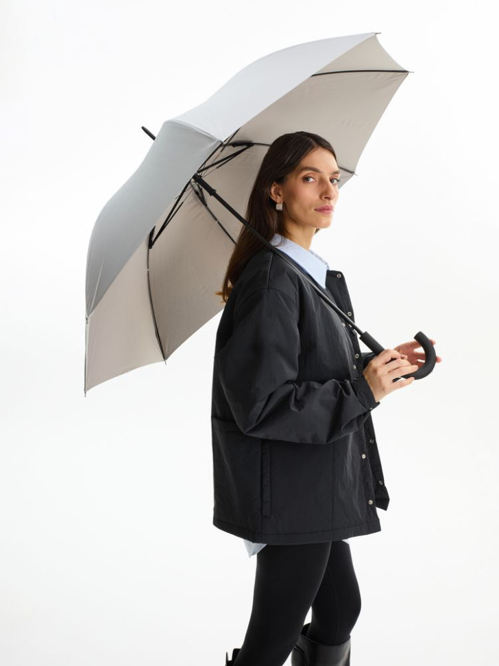 Зонт-трость Wind, серебристый Зонт-трость Wind, серебристый