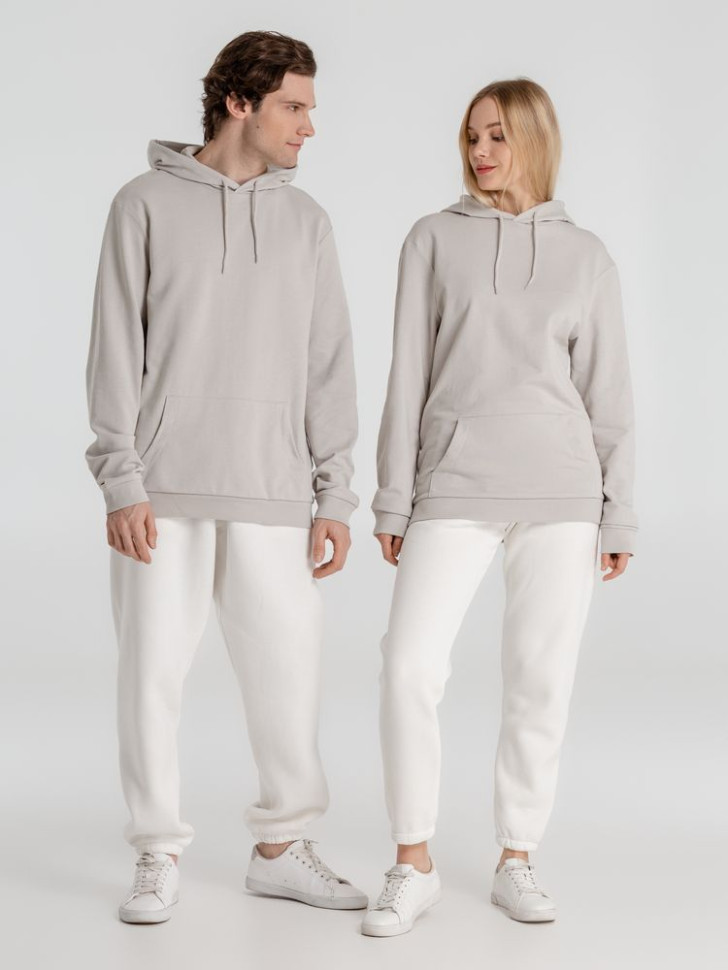 Толстовка с капюшоном унисекс Hoodie, дымчато-серая Толстовка с капюшоном унисекс Hoodie, дымчато-серая