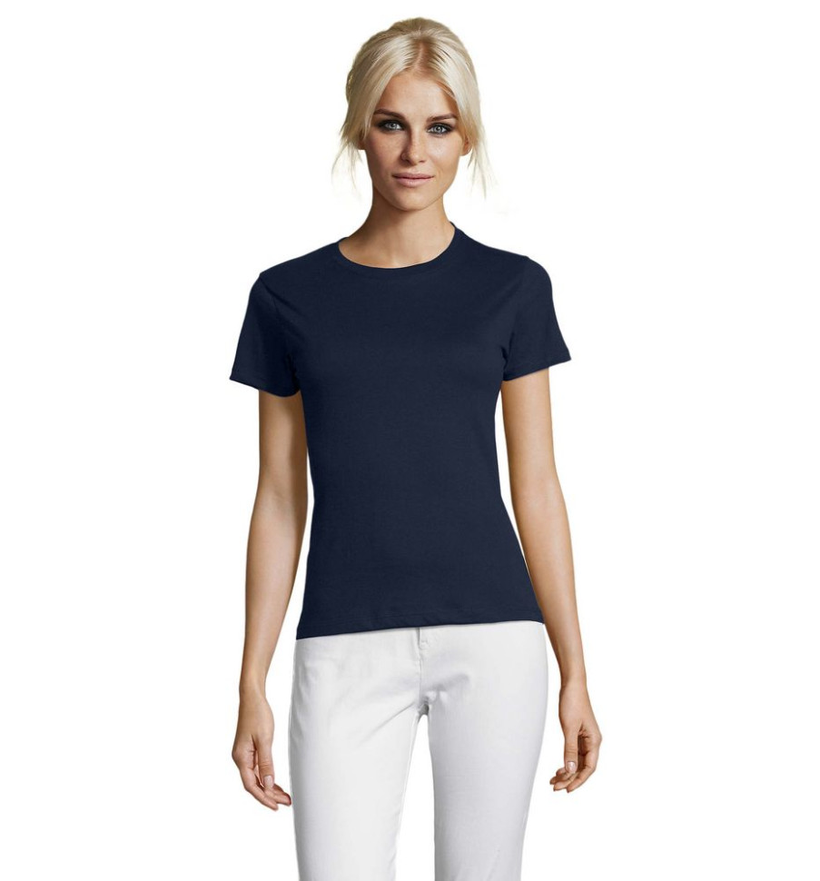 Футболка женская Regent Women, темно-синяя (navy) Футболка женская Regent Women, темно-синяя (navy)