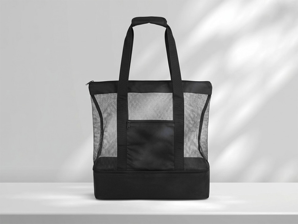 Сумка для шопинга и пляжа Coolmesh с изотермическим отделением внизу Сумка для шопинга и пляжа Coolmesh с изотермическим отделением внизу