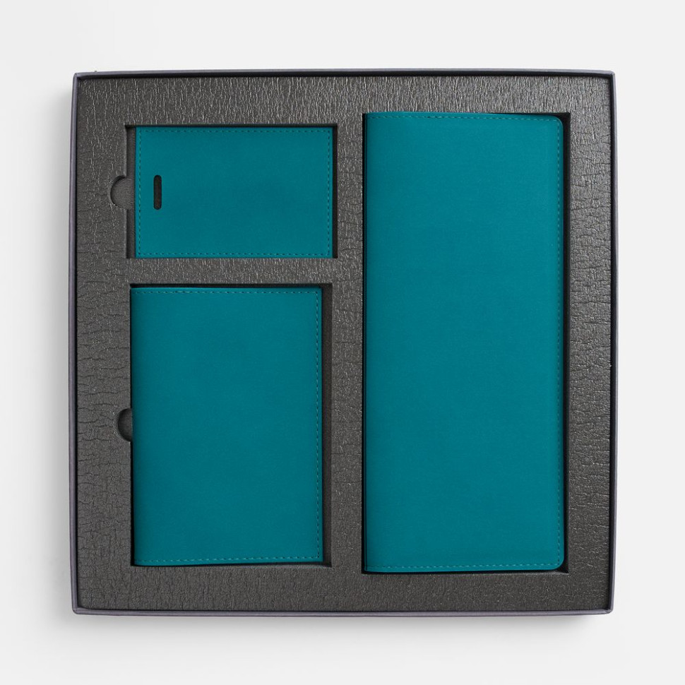 Набор Nubuk Trio, бирюзовый Набор Nubuk Trio, бирюзовый