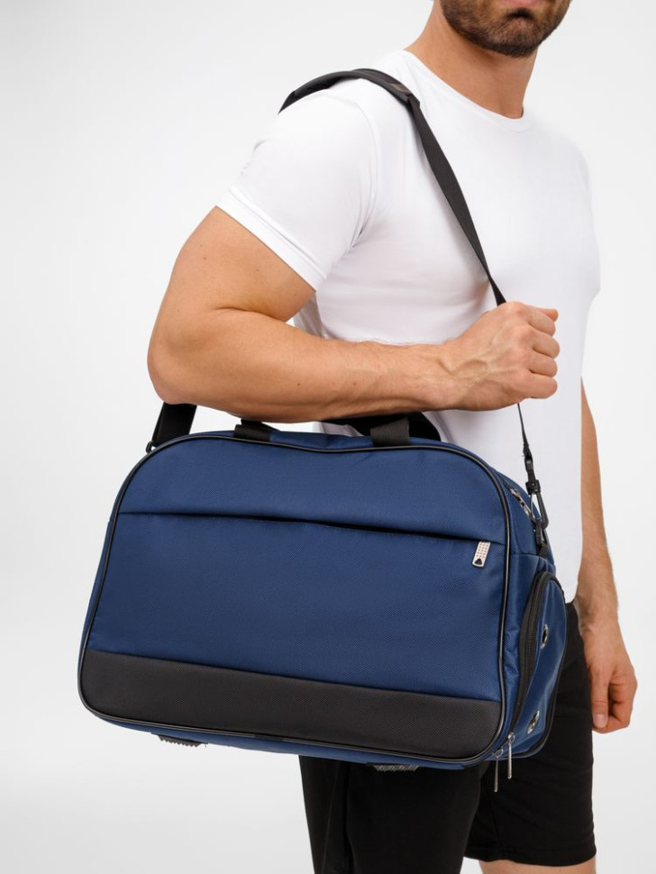 Спортивная сумка Atlantes, синяя с черным