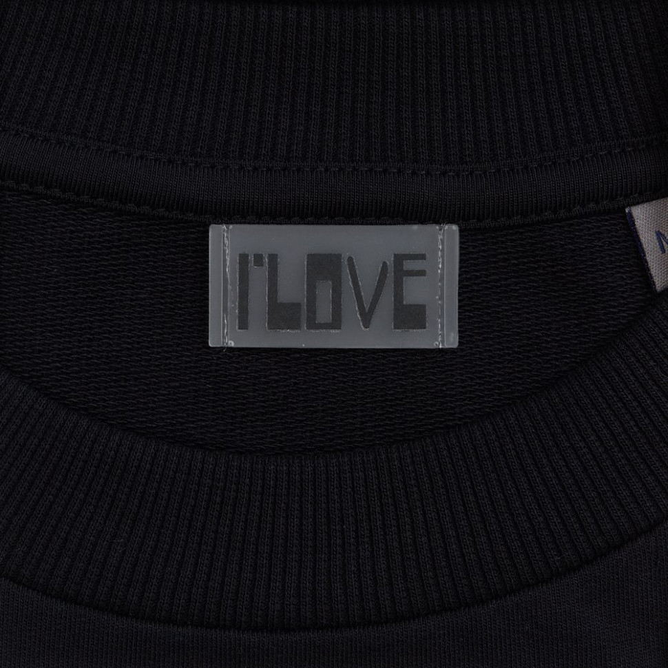 Футболка оверсайз с двойным рукавом Kosmos, черная