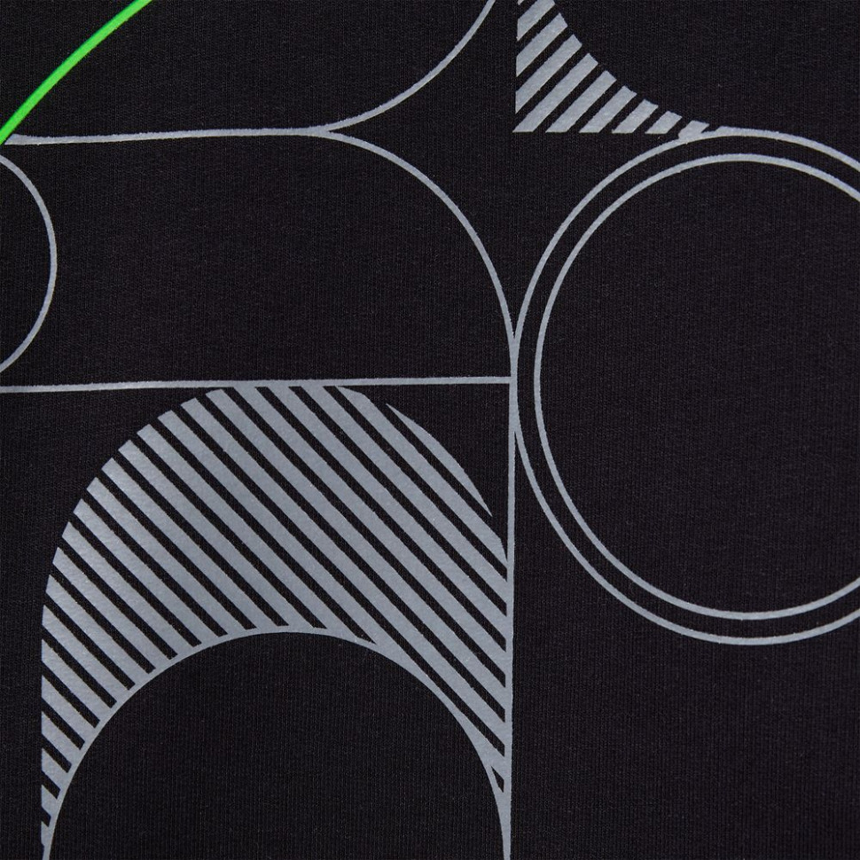 Футболка оверсайз с двойным рукавом Kosmos, черная