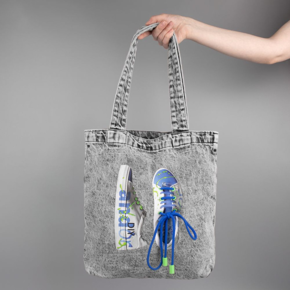 Пара наконечников для шнурка Tizzle, зеленый неон