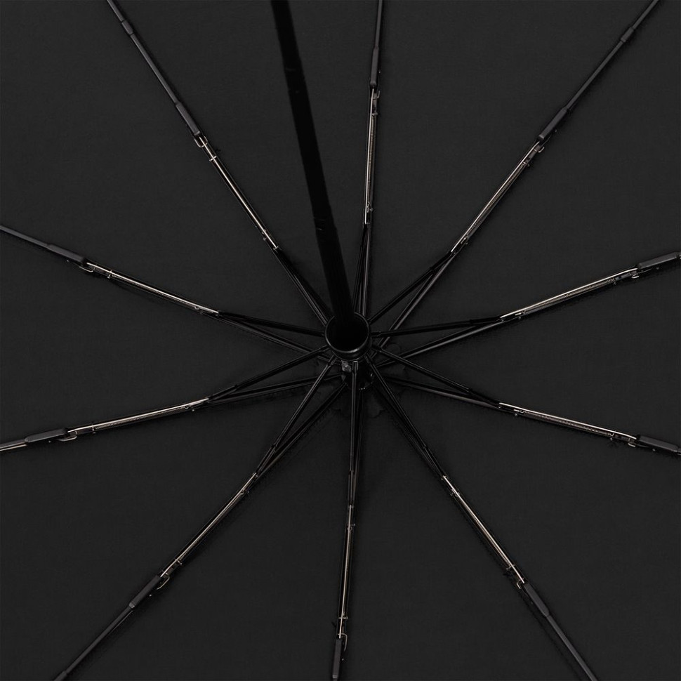 Зонт складной Cloudburst в подарочной упаковке, черный