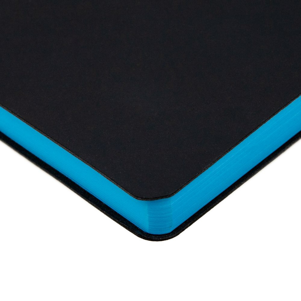 Ежедневник Bookmark, недатированный, черный с голубым Ежедневник Bookmark, недатированный, черный с голубым