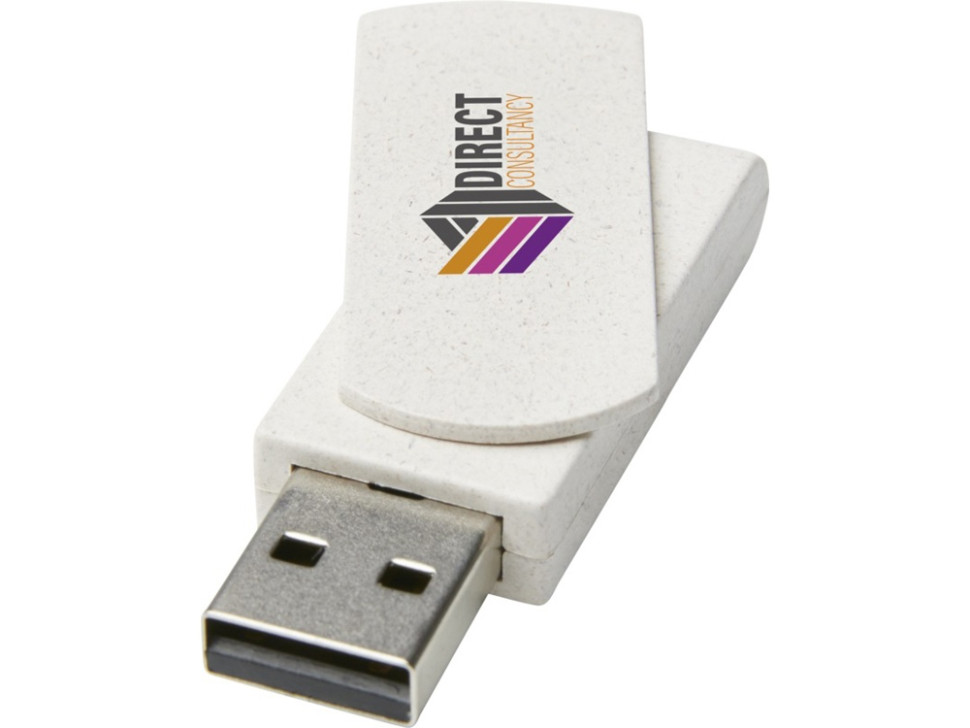 USB 2.0-флешка на 4ГБ Rotate из пшеничной соломы