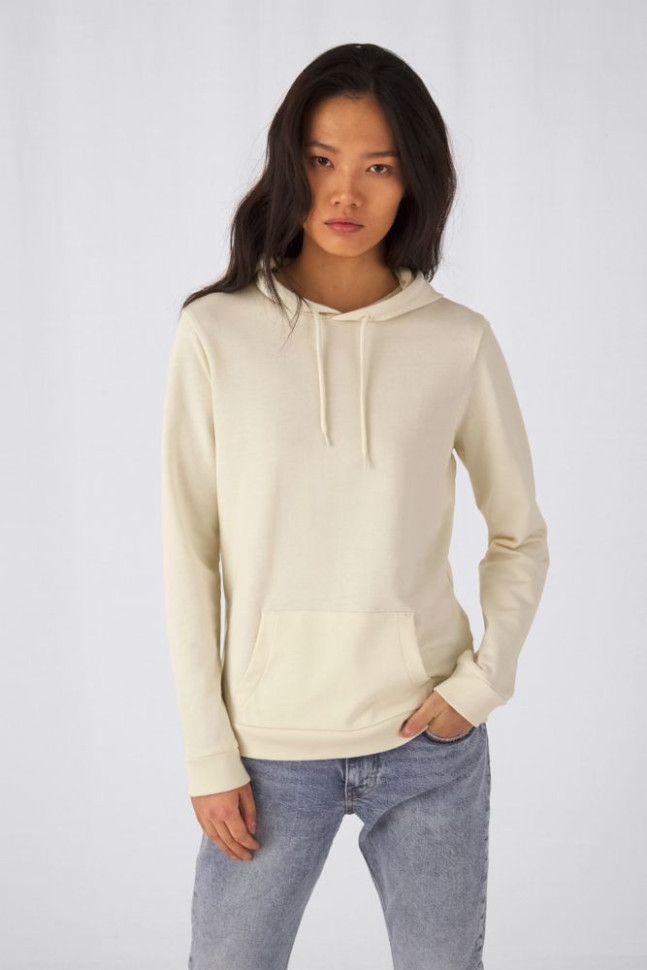 Толстовка с капюшоном женская Hoodie, бежевая Толстовка с капюшоном женская Hoodie, бежевая
