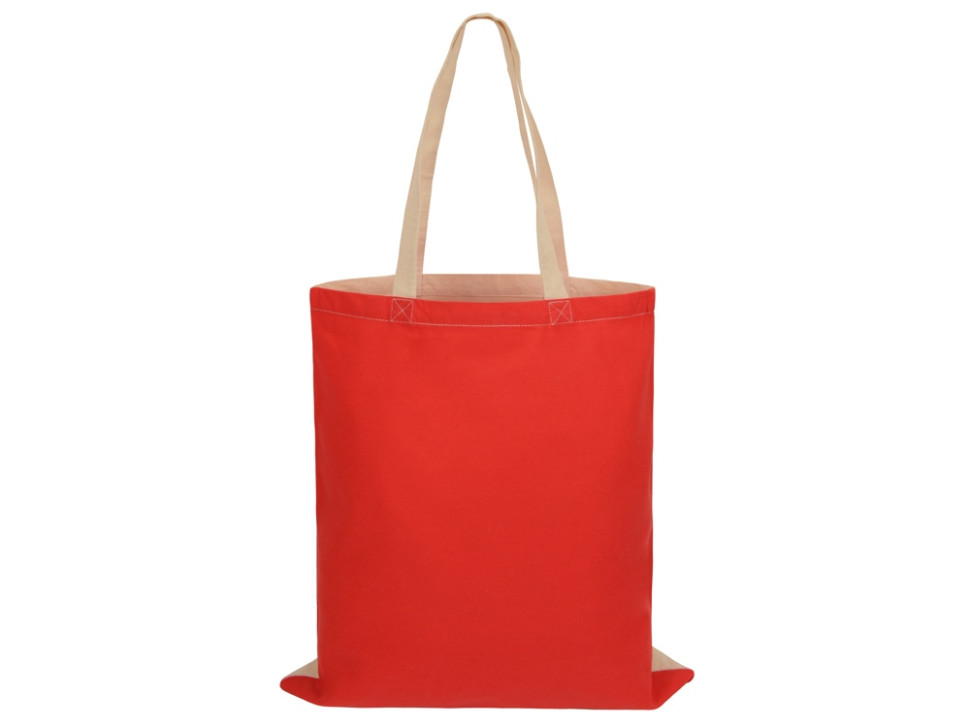 Сумка для шопинга Twin двухцветная из хлопка, 180 г/м2