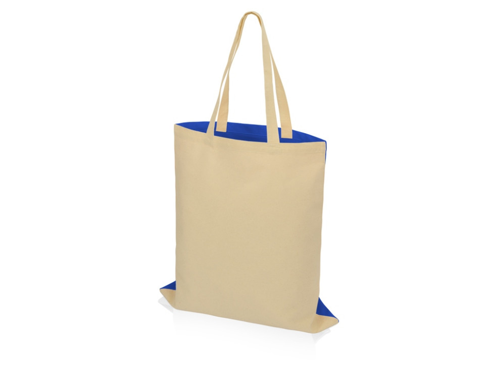 Сумка для шопинга Twin двухцветная из хлопка, 180 г/м2