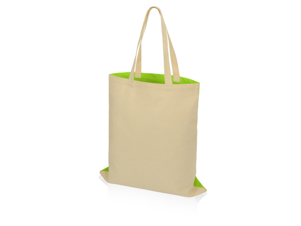 Сумка для шопинга Twin двухцветная из хлопка, 180 г/м2