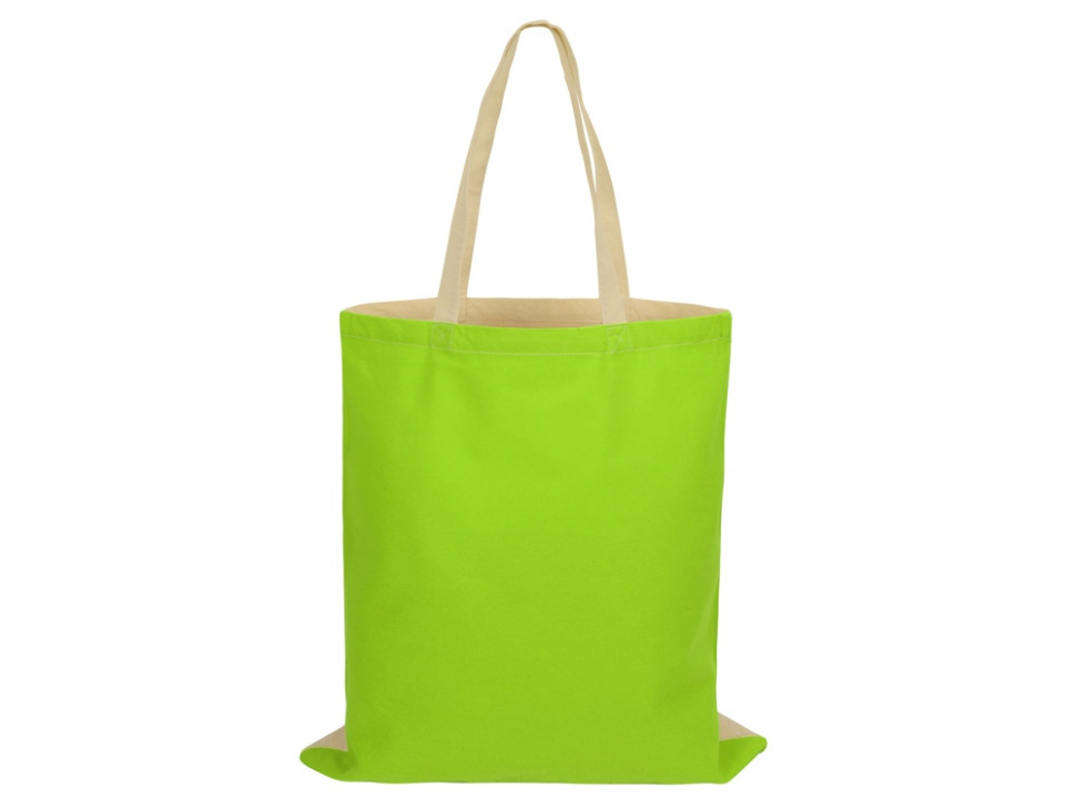 Сумка для шопинга Twin двухцветная из хлопка, 180 г/м2