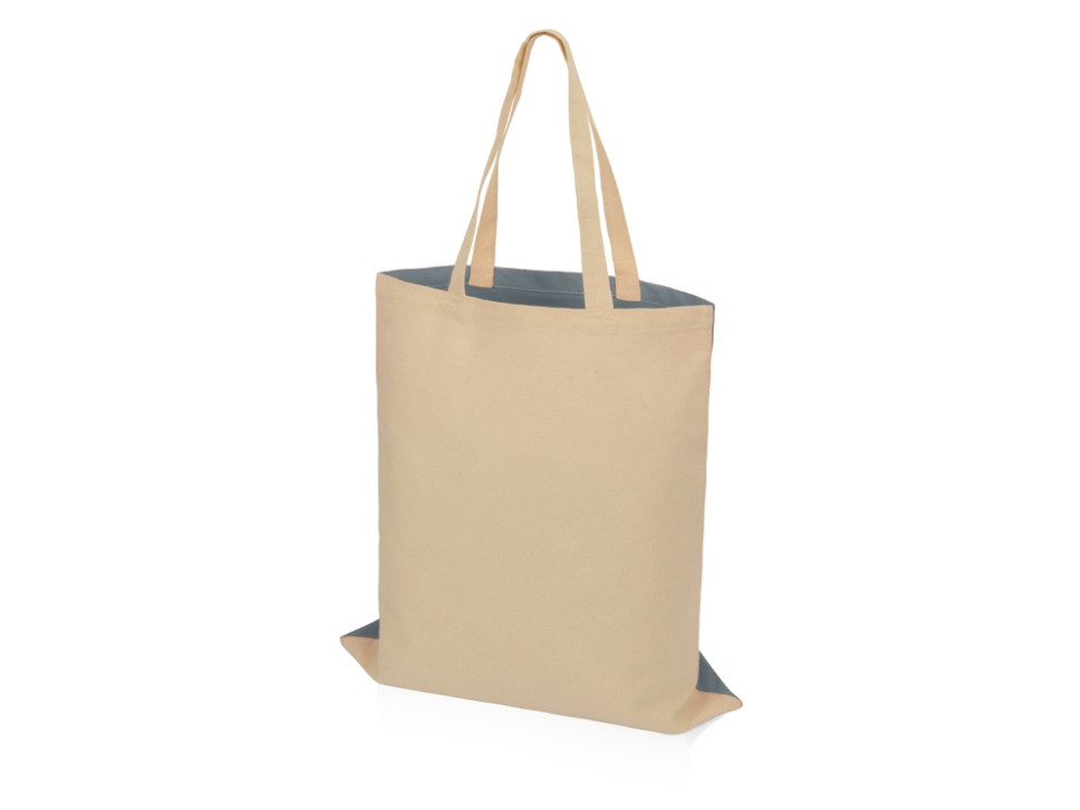 Сумка для шопинга Twin двухцветная из хлопка, 180 г/м2