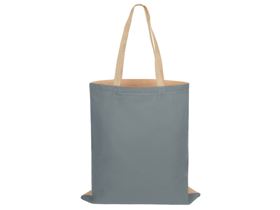 Сумка для шопинга Twin двухцветная из хлопка, 180 г/м2