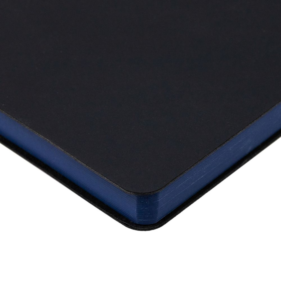 Ежедневник Bookmark, недатированный, черный с синим Ежедневник Bookmark, недатированный, черный с синим