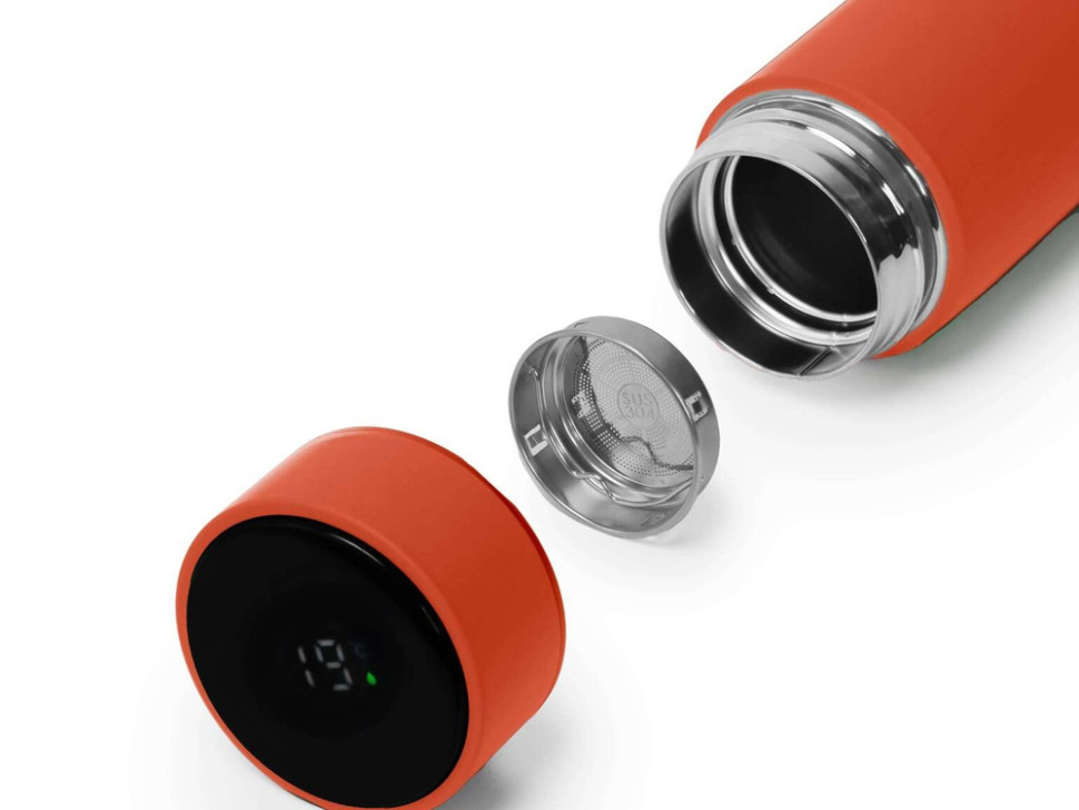 Термос MARK LED, soft touch