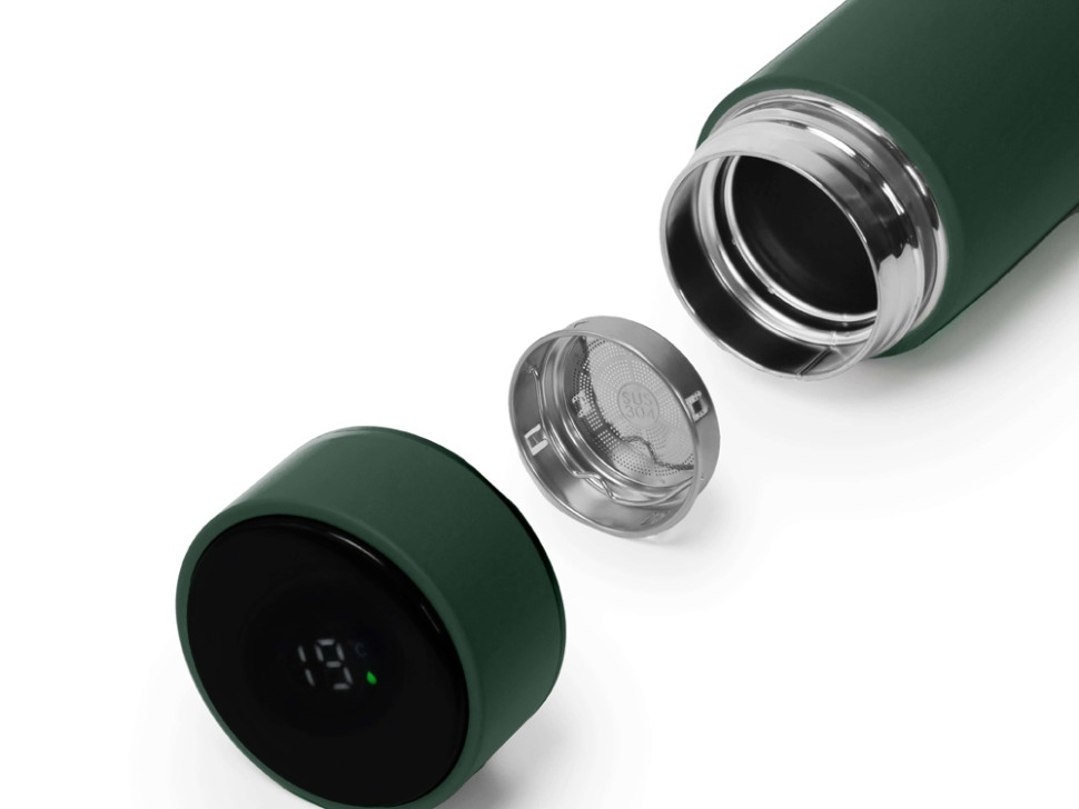 Термос MARK LED, soft touch