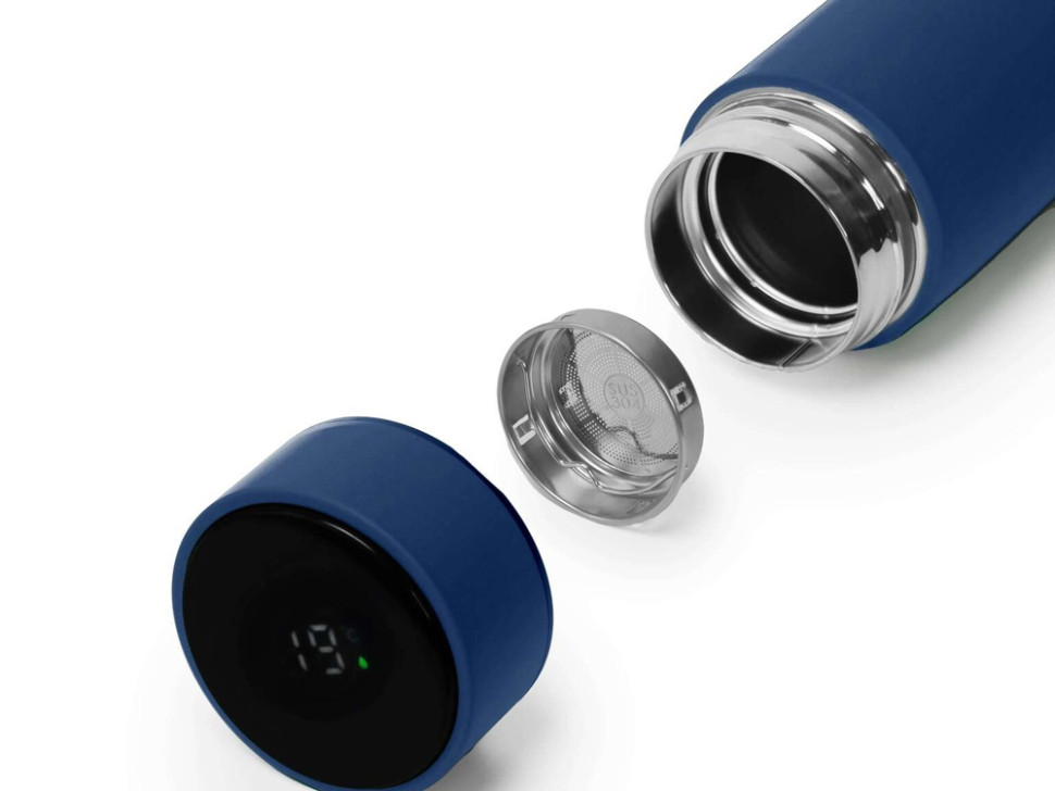 Термос MARK LED, soft touch