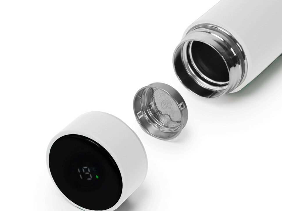 Термос MARK LED, soft touch