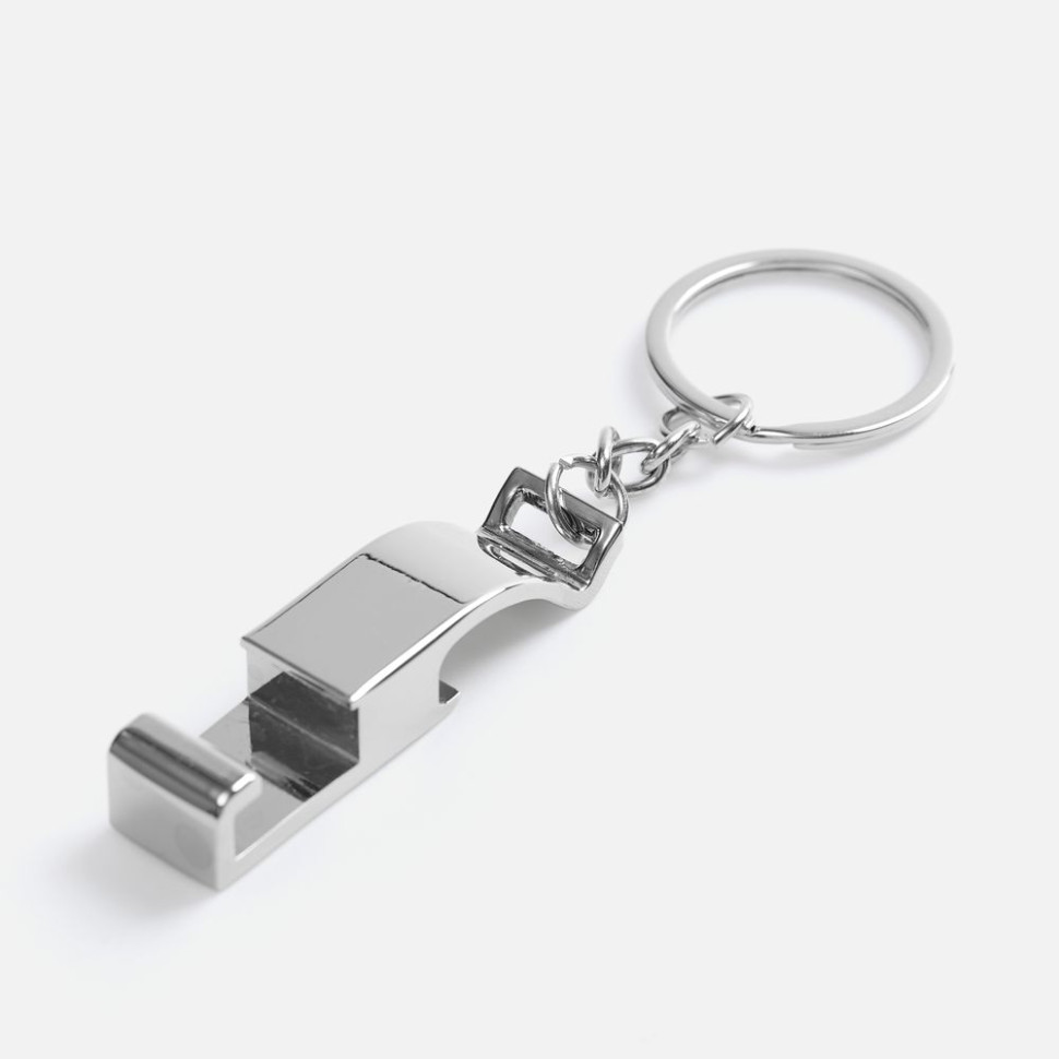 Брелок-подставка с открывалкой Virke, серебристый