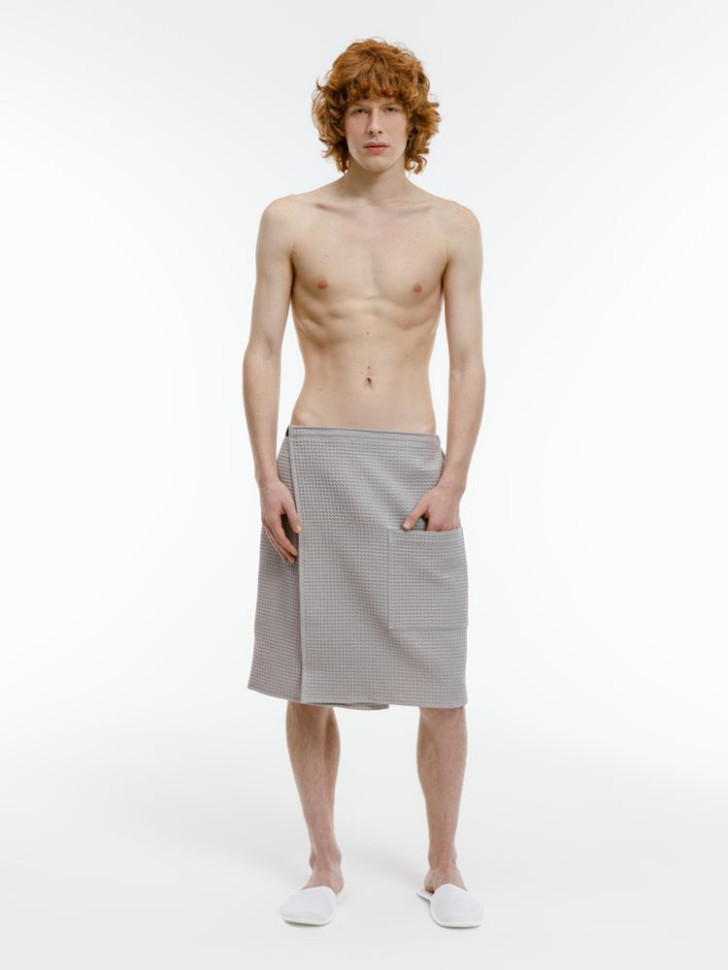 Банный набор Heat Therapy ver.2, мужской, светло-серый Банный набор Heat Therapy ver.2, мужской, светло-серый