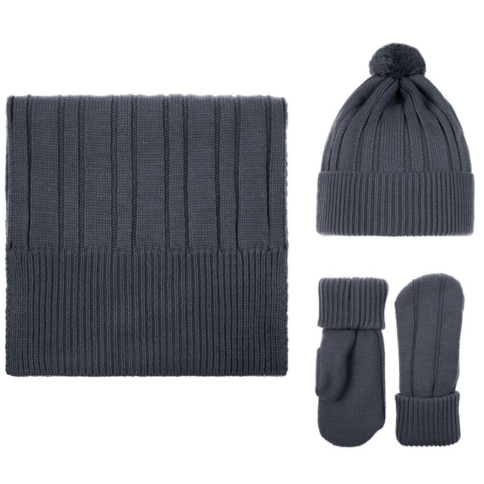 Набор Knit Beat, серый (графит)