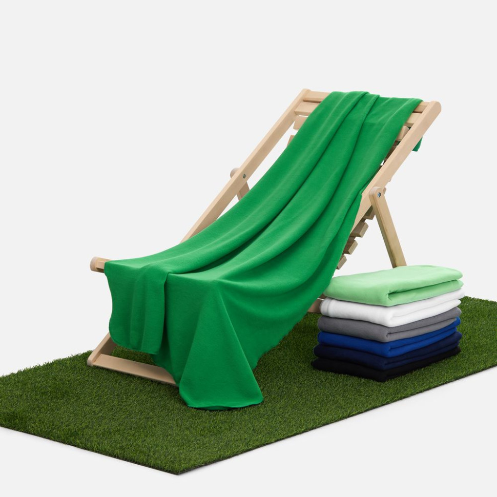 Флисовый плед Warm&Peace, зеленый Флисовый плед Warm&Peace, зеленый