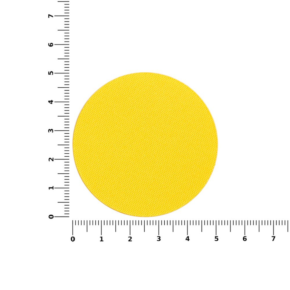 Наклейка тканевая Lunga Round, M, желтая