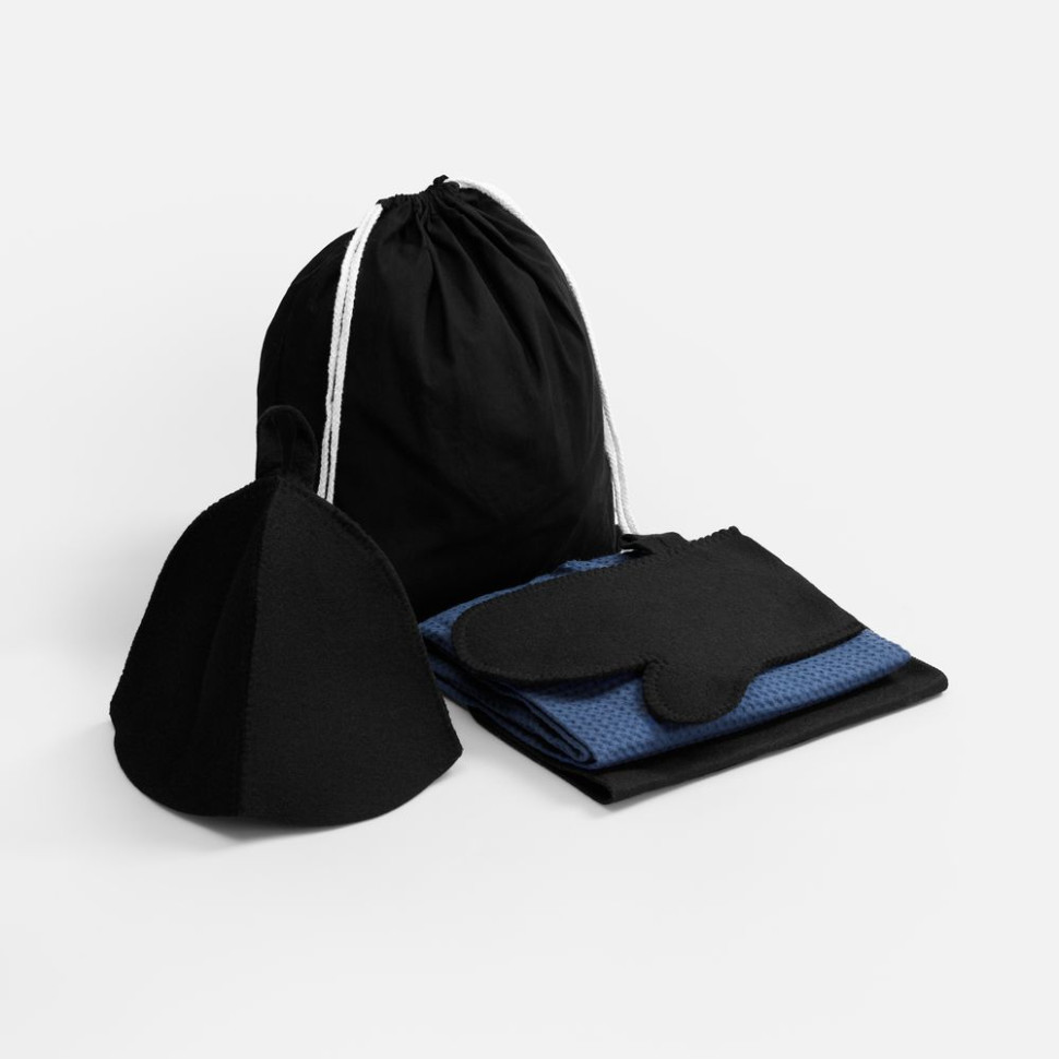 Банный набор Heat Therapy ver.2, мужской, темно-синий Банный набор Heat Therapy ver.2, мужской, темно-синий