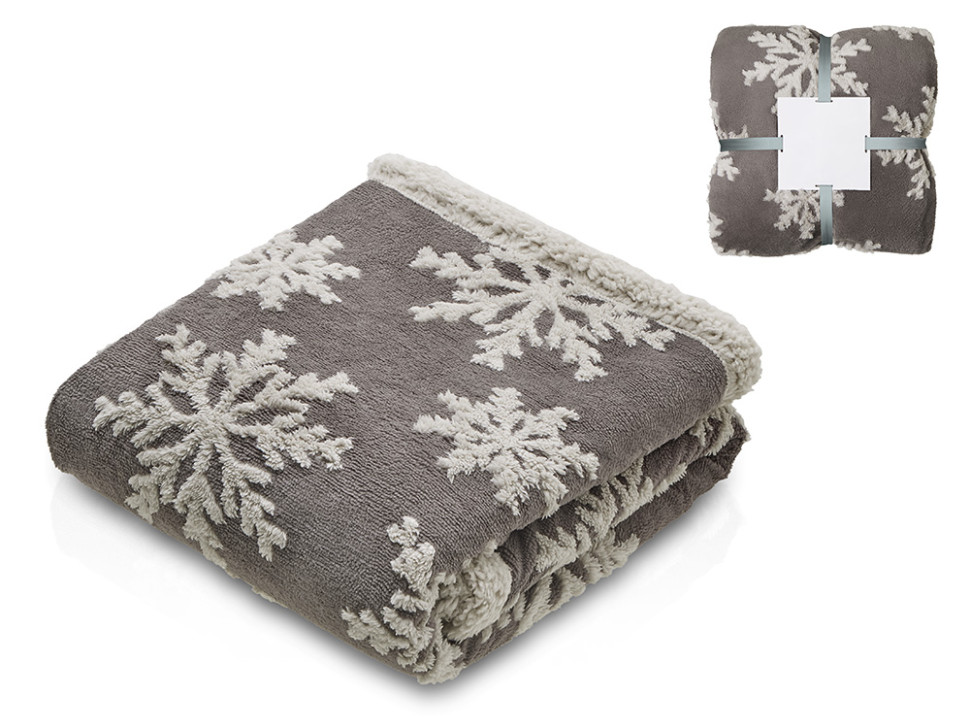 Плед Snowflake новогодний с капюшоном Плед Snowflake новогодний с капюшоном