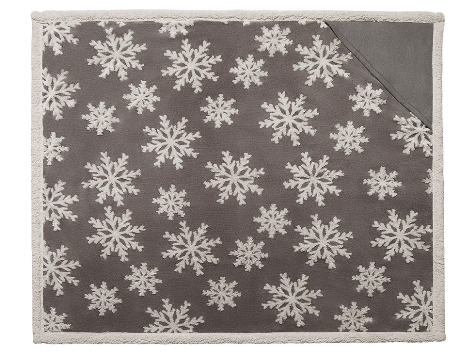 Плед Snowflake новогодний с капюшоном Плед Snowflake новогодний с капюшоном