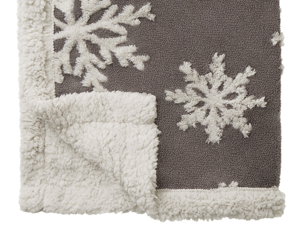 Плед Snowflake новогодний с капюшоном Плед Snowflake новогодний с капюшоном