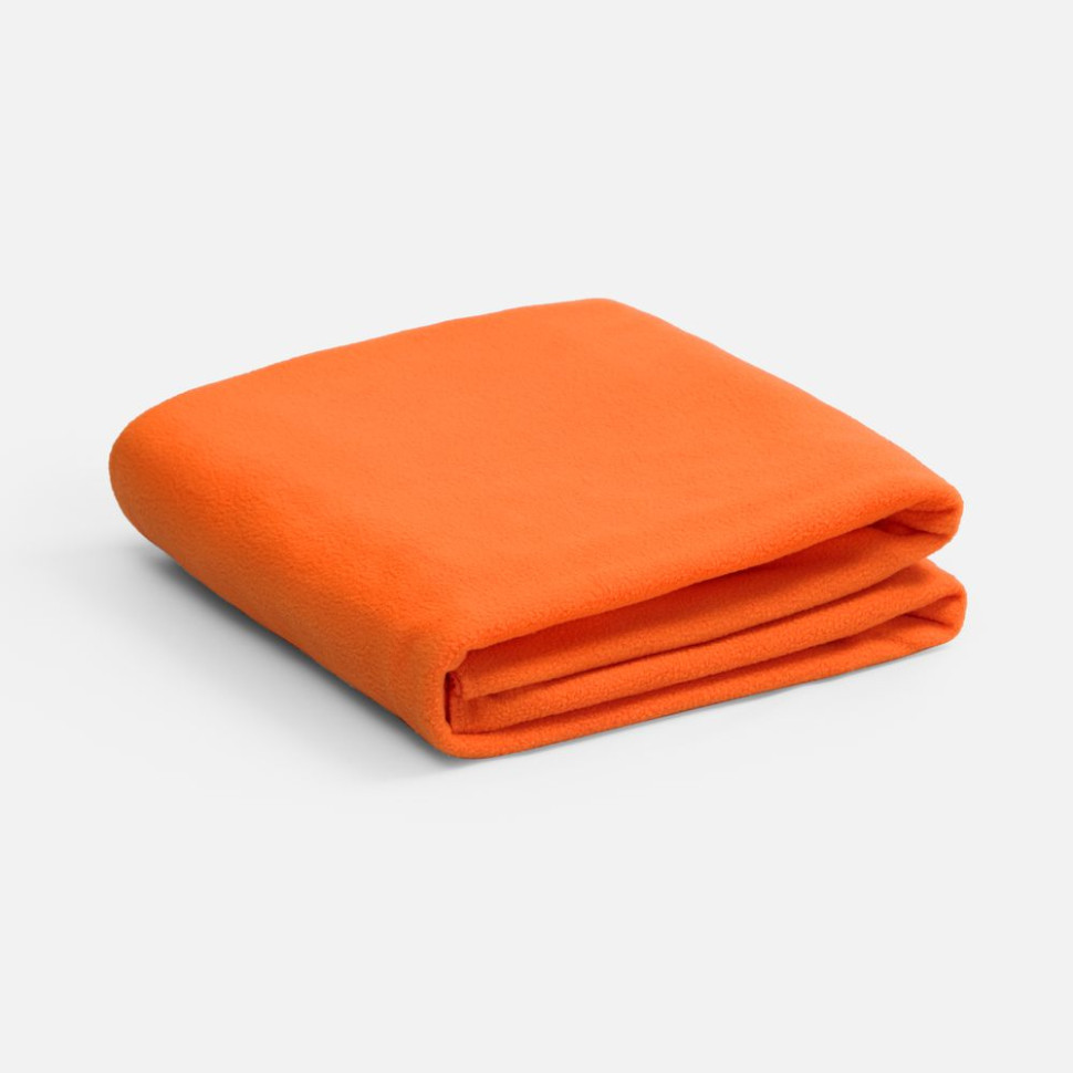 Флисовый плед Warm&Peace, оранжевый Флисовый плед Warm&Peace, оранжевый